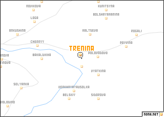 map of Trenina