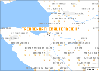 map of Trennewurther Altendeich