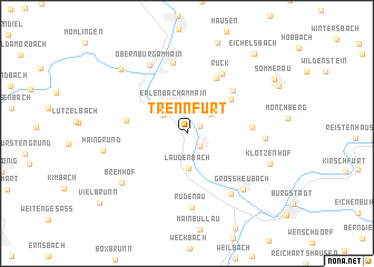 map of Trennfurt