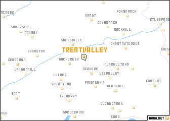 map of Trent Valley