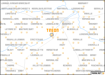 map of Tréon