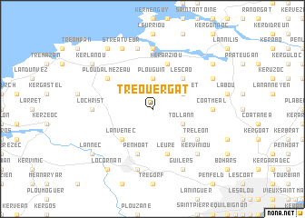 map of Tréouergat