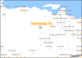 map of Trepada Alta