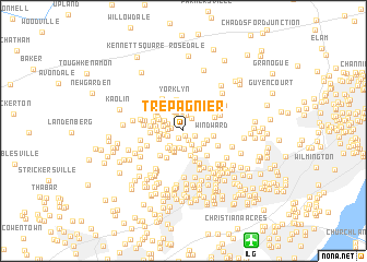 map of Trepagnier