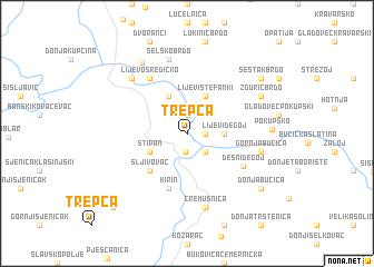 map of Trepča