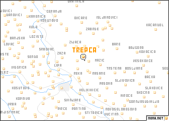 map of Trepča