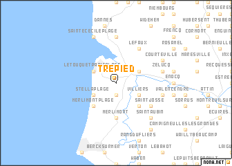 map of Trépied