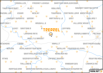 map of Tréprel