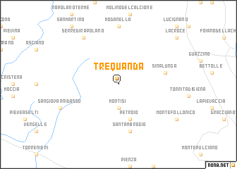 map of Trequanda