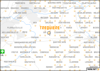 map of Tréquière