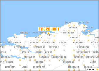 map of Trérohant