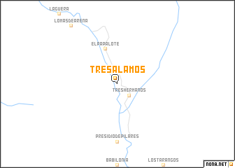 map of Tres Álamos