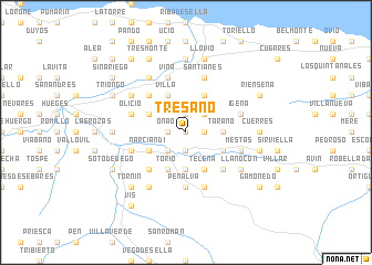 map of Tresano