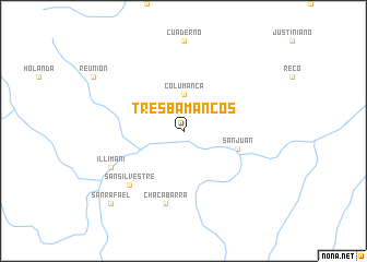 map of Tres Bamancos