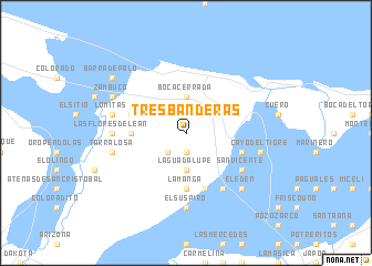 map of Tres Banderas