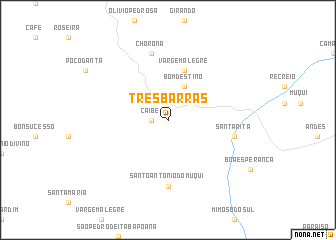 map of Três Barras