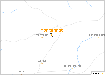 map of Tres Bocas