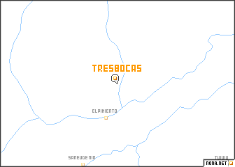 map of Tres Bocas