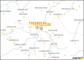 map of Tres Bocas