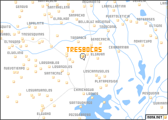 map of Tres Bocas