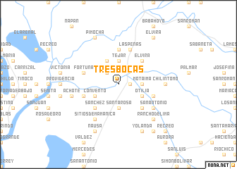 map of Tres Bocas