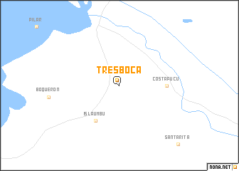 map of Tres Boca