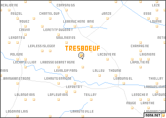 map of Tresboeuf