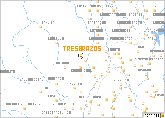 map of Tres Brazos