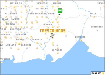 map of Tres Caminos