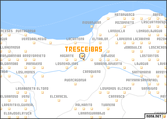 map of Tres Ceibas