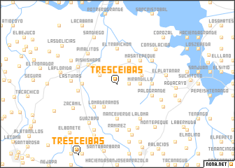 map of Tres Ceibas