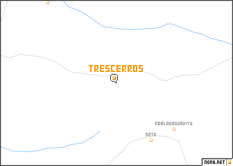 map of Tres Cerros