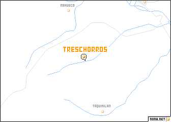 map of Tres Chorros