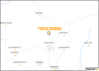 map of Três Coroas