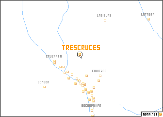 map of Tres Cruces