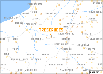map of Tres Cruces