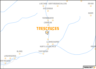 map of Tres Cruces