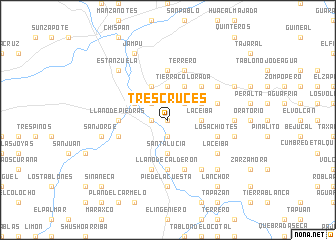 map of Tres Cruces