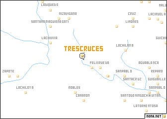 map of Tres Cruces