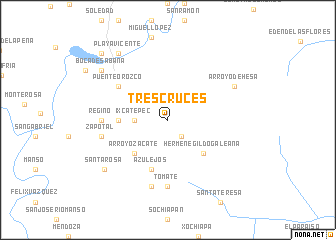 map of Tres Cruces