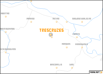 map of Três Cruzes