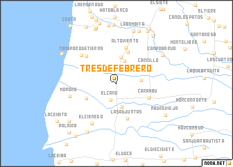 map of Tres de Febrero