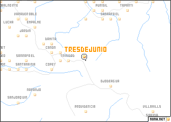 map of Tres de Junio