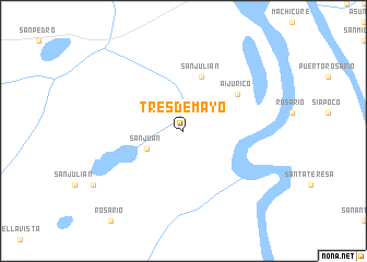 map of Tres de Mayo