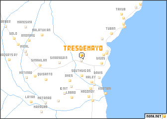 map of Tres de Mayo