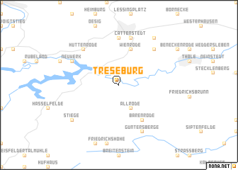 map of Treseburg