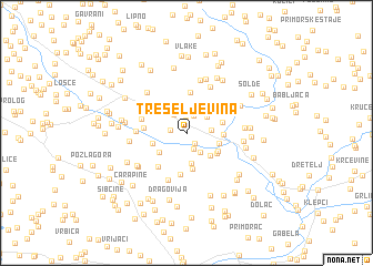 map of Treseljevina