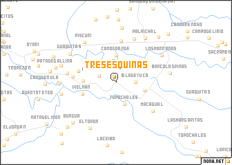 map of Tres Esquinas