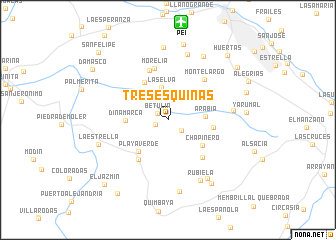 map of Tres Esquinas