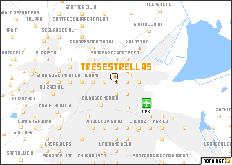 map of Tres Estrellas